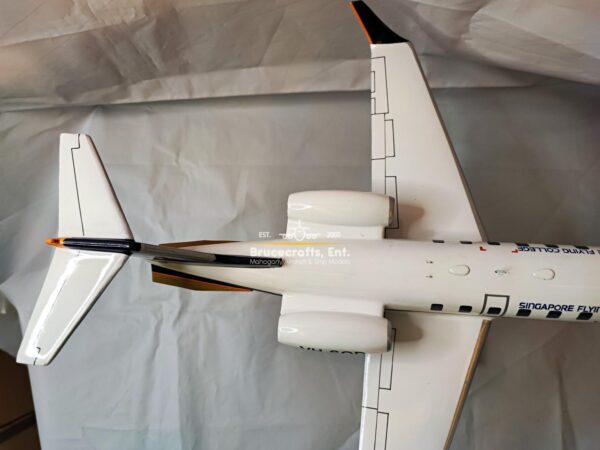 Model of Learjet 45 Singapore Fying College with detailed craftsmanship.